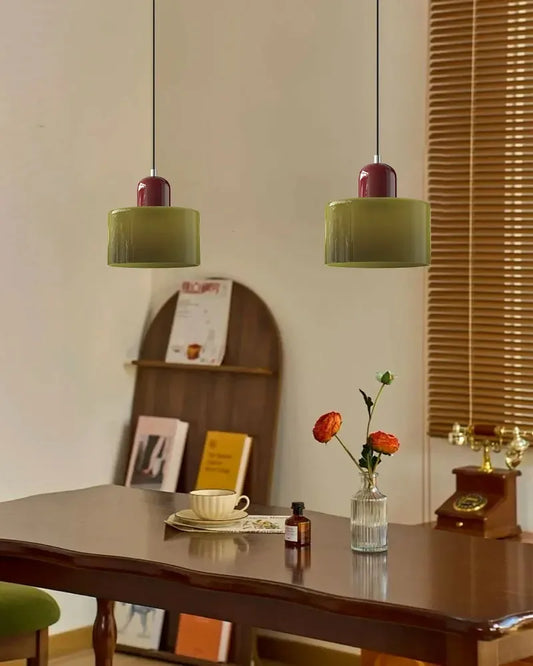 Vibrant Colorful Designer Glass Pendant Lamps – Contemporary LED Ceiling Hanging Light Fixtures for Living Room, Dining Room, Bedroom & Kitchen Interiors 2026