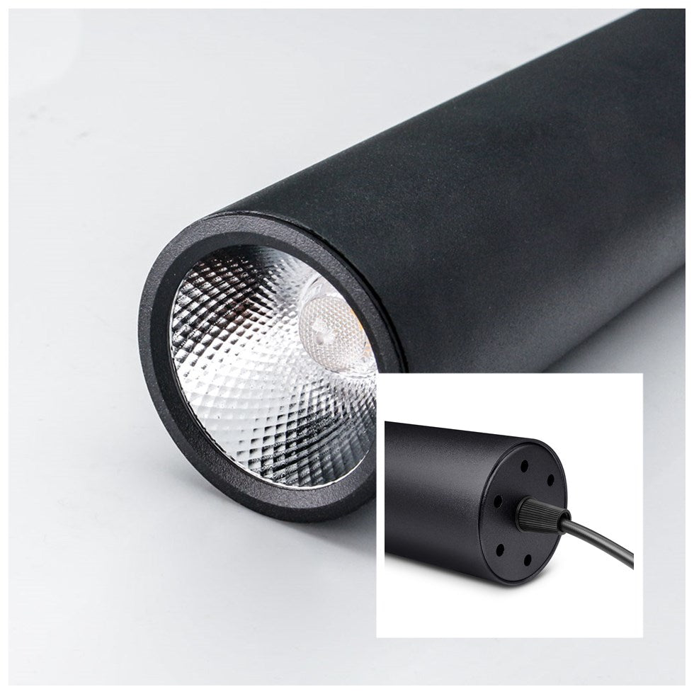 Modern Minimalist LED Tube Pendant Lights For Kitchen Island Dining Table Hanging Light Fixtures For Contemporary Interior Design