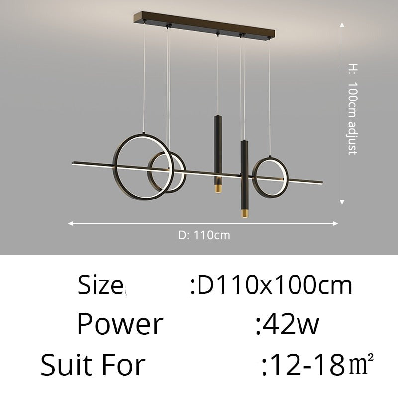 Contemporary Nordic LED Pendant Lighting Chandelier For Dining Room Table Kitchen Island Living Room Lighting For Modern Apartment