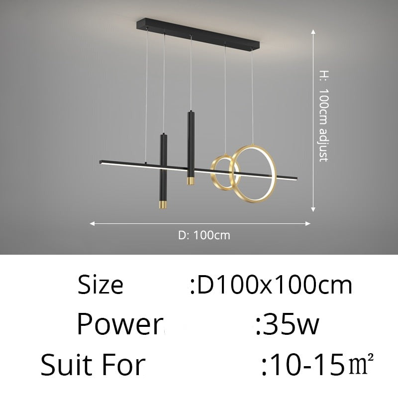 Contemporary Nordic LED Pendant Lighting Chandelier For Dining Room Table Kitchen Island Living Room Lighting For Modern Apartment