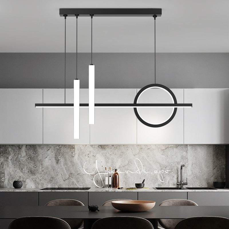 Contemporary Nordic LED Pendant Lighting Chandelier For Dining Room Table Kitchen Island Living Room Lighting For Modern Apartment