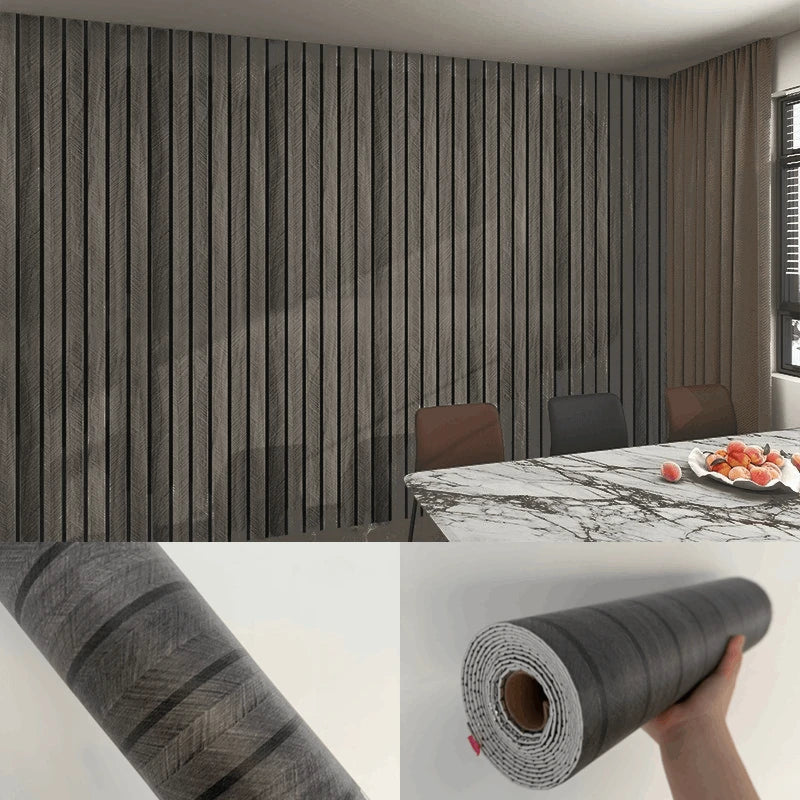 Imitation Wood Grain Foam Wallpaper – Self‑Adhesive Waterproof Peel‑and‑Stick Wall Panels for Bedroom & Living Room Home Décor