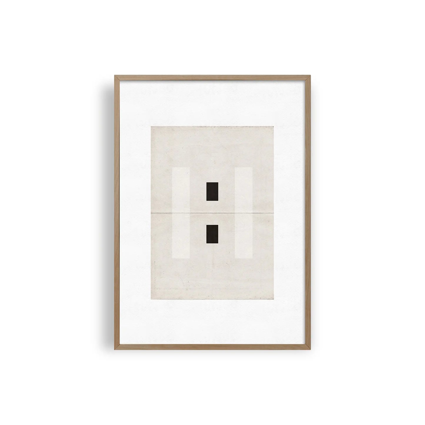 Minimalist Zen Abstract Geometry Prints – Neutral Tones Black, White & Beige Canvas Wall Art for Modern Living Rooms & Contemporary Home Decor (Unframed)
