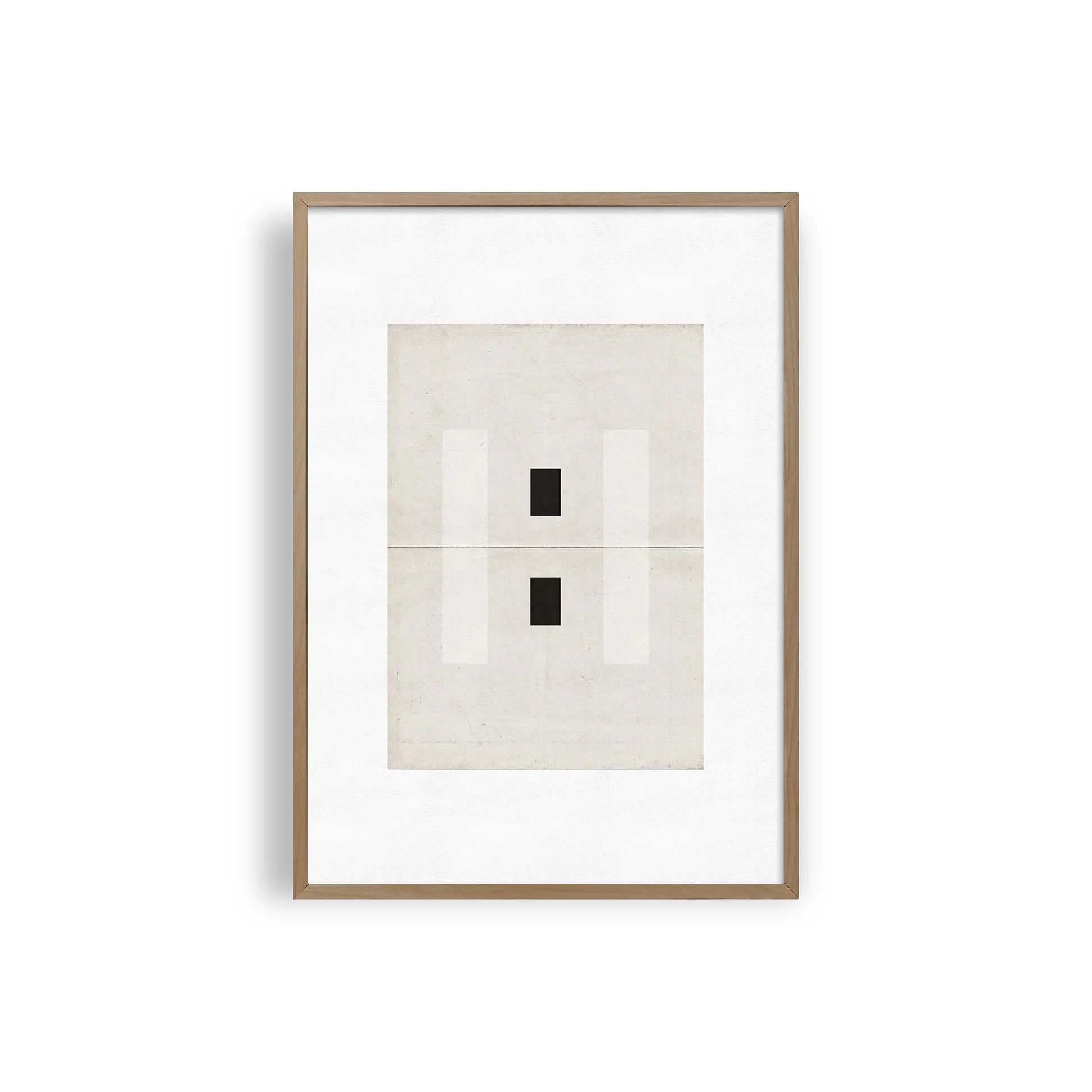Minimalist Zen Abstract Geometry Prints – Neutral Tones Black, White & Beige Canvas Wall Art for Modern Living Rooms & Contemporary Home Decor (Unframed)
