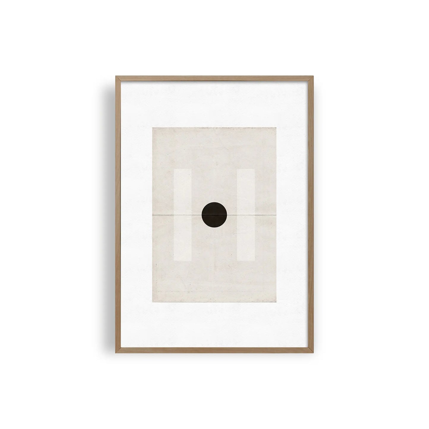Minimalist Zen Abstract Geometry Prints – Neutral Tones Black, White & Beige Canvas Wall Art for Modern Living Rooms & Contemporary Home Decor (Unframed)