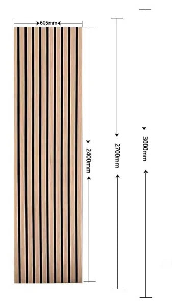 Natural Oak Wooden Slat Flexible Wall Panel – Modern Sound-Absorbing MDF Wall Covering with Polyester Insulation for Living Rooms, Hotels & Creative Interior Design