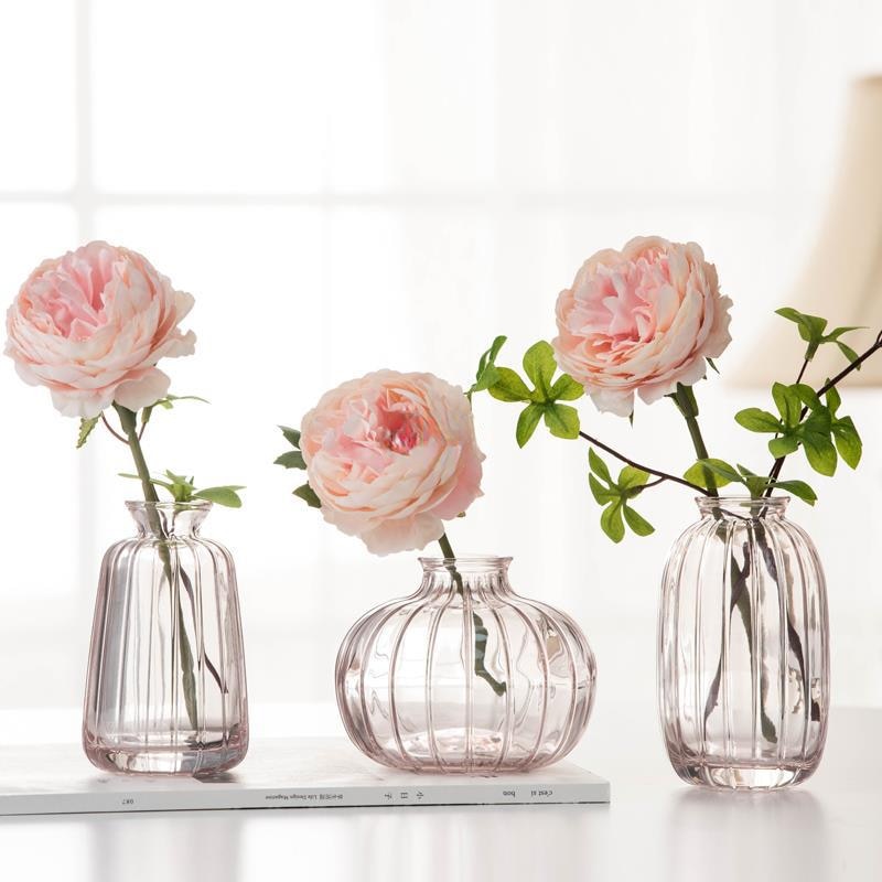 Mini Hydroponics Simple Stained Glass Vase For Simple Flowers or Aromatherapy - A Modern Stylish and Elegant Home Decor Piece