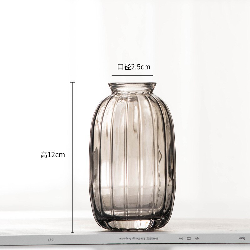 Mini Hydroponics Simple Stained Glass Vase For Simple Flowers or Aromatherapy - A Modern Stylish and Elegant Home Decor Piece