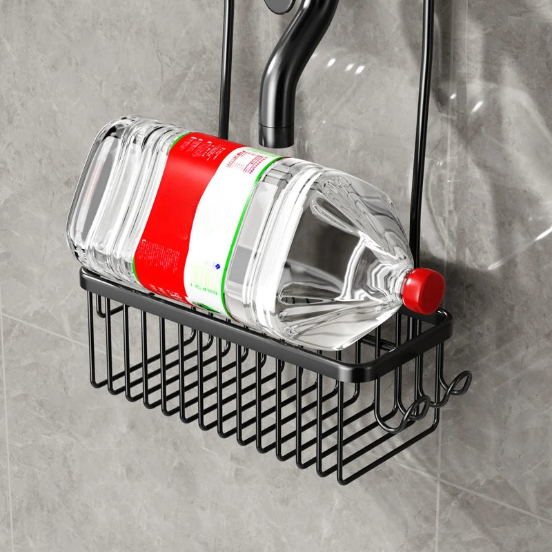 No-Drill Shower Storage Rack – Space-Saving Hanging Basket for Bathroom Toiletries & Shower Products