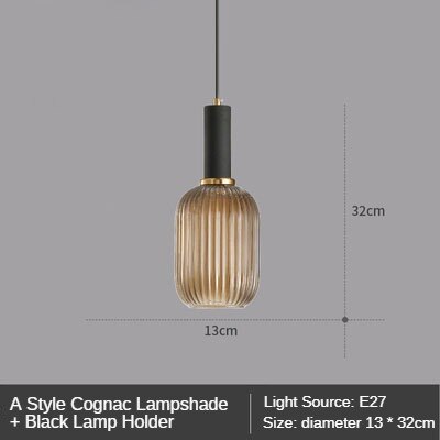 Modern Retro Stained Glass Pendant Lights Colorful Stylish Hanging Light Fittings For Kitchen Living Room Diner Contemporary Interior Lighting