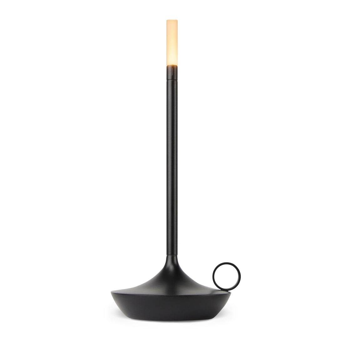 Retro Cordless Candle Stick LED Night Light Rechargeable Portable Desktop Coffee Table Light For Bedside Table
