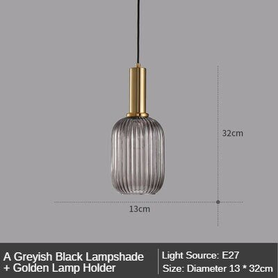 Modern Retro Stained Glass Pendant Lights Colorful Stylish Hanging Light Fittings For Kitchen Living Room Diner Contemporary Interior Lighting