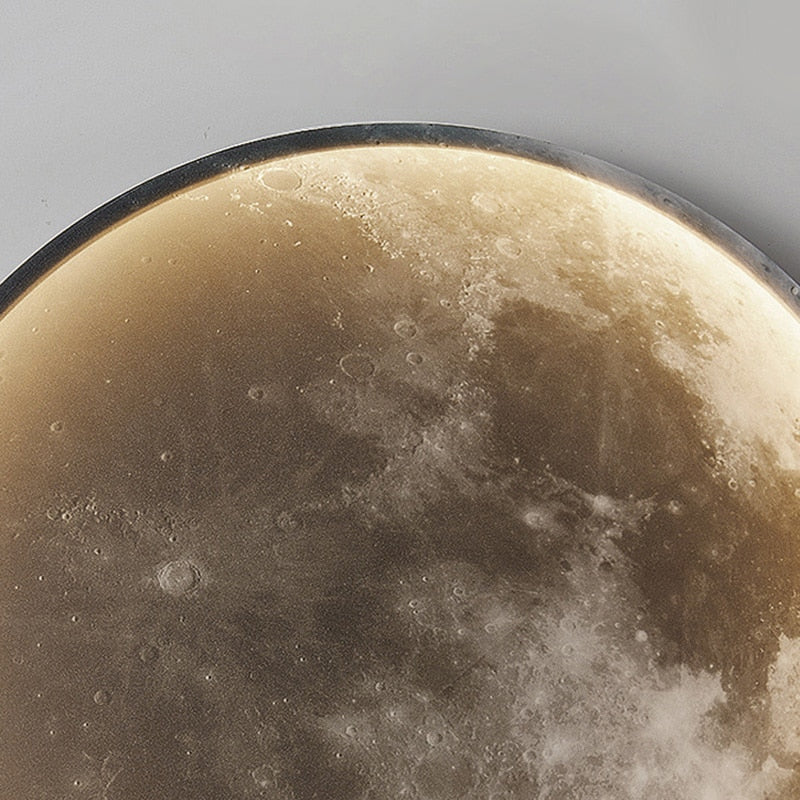 Moon Wall Lamp Living Room Background Wall Lamp Creative Trendy Lunar Decoration For Bedroom