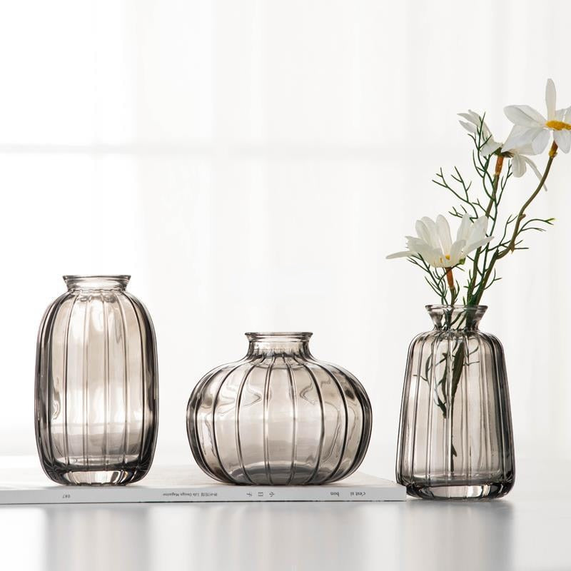 Mini Hydroponics Simple Stained Glass Vase For Simple Flowers or Aromatherapy - A Modern Stylish and Elegant Home Decor Piece