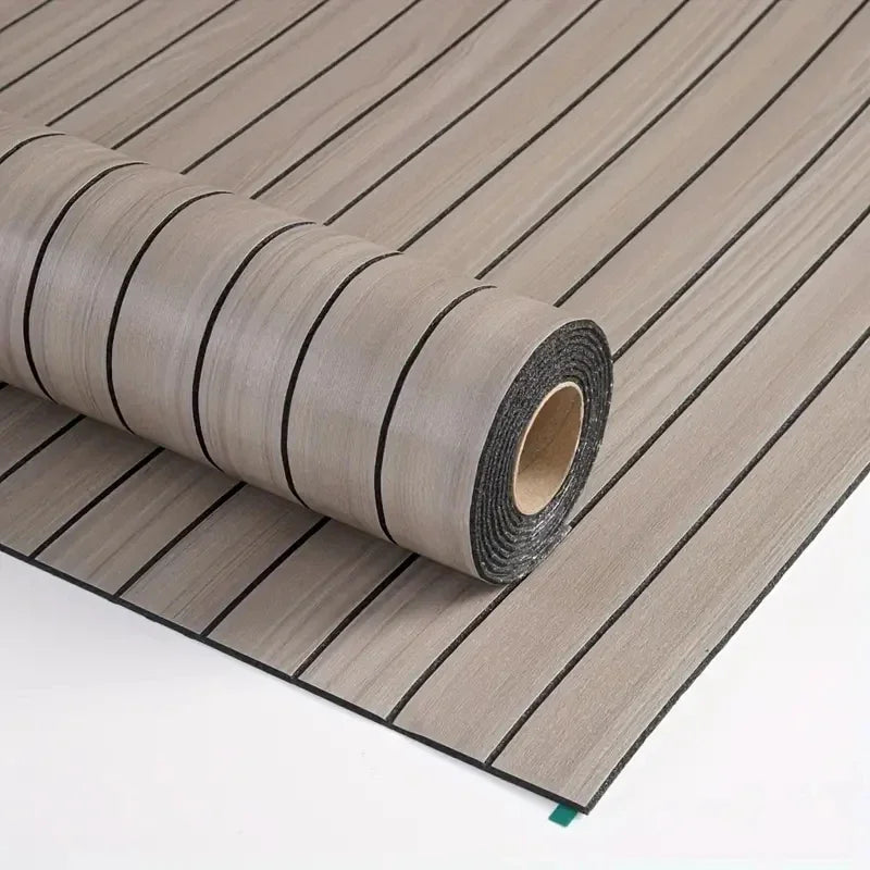 Extra Thick Wood Grain Wallpaper – Self-Adhesive Retro 3D Vertical Stripe Wallcovering, Waterproof & Removable