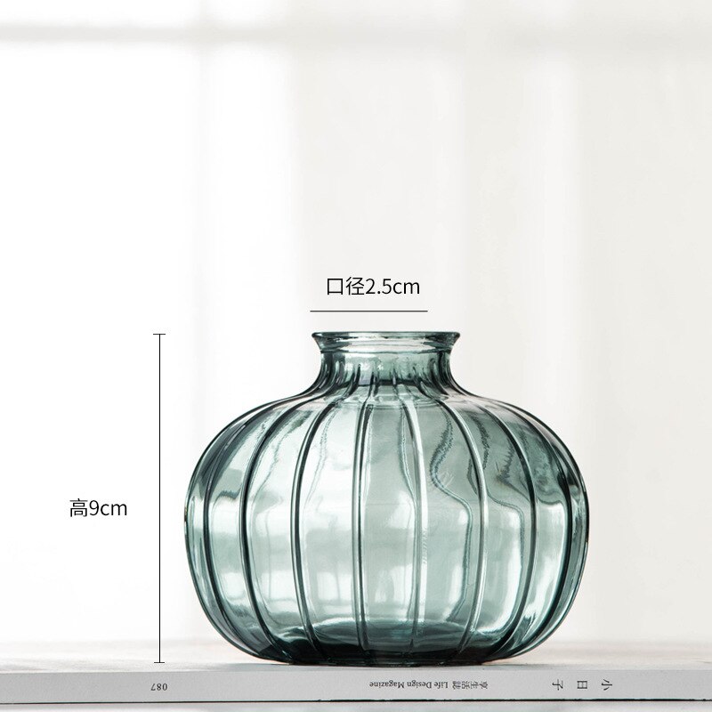 Mini Hydroponics Simple Stained Glass Vase For Simple Flowers or Aromatherapy - A Modern Stylish and Elegant Home Decor Piece