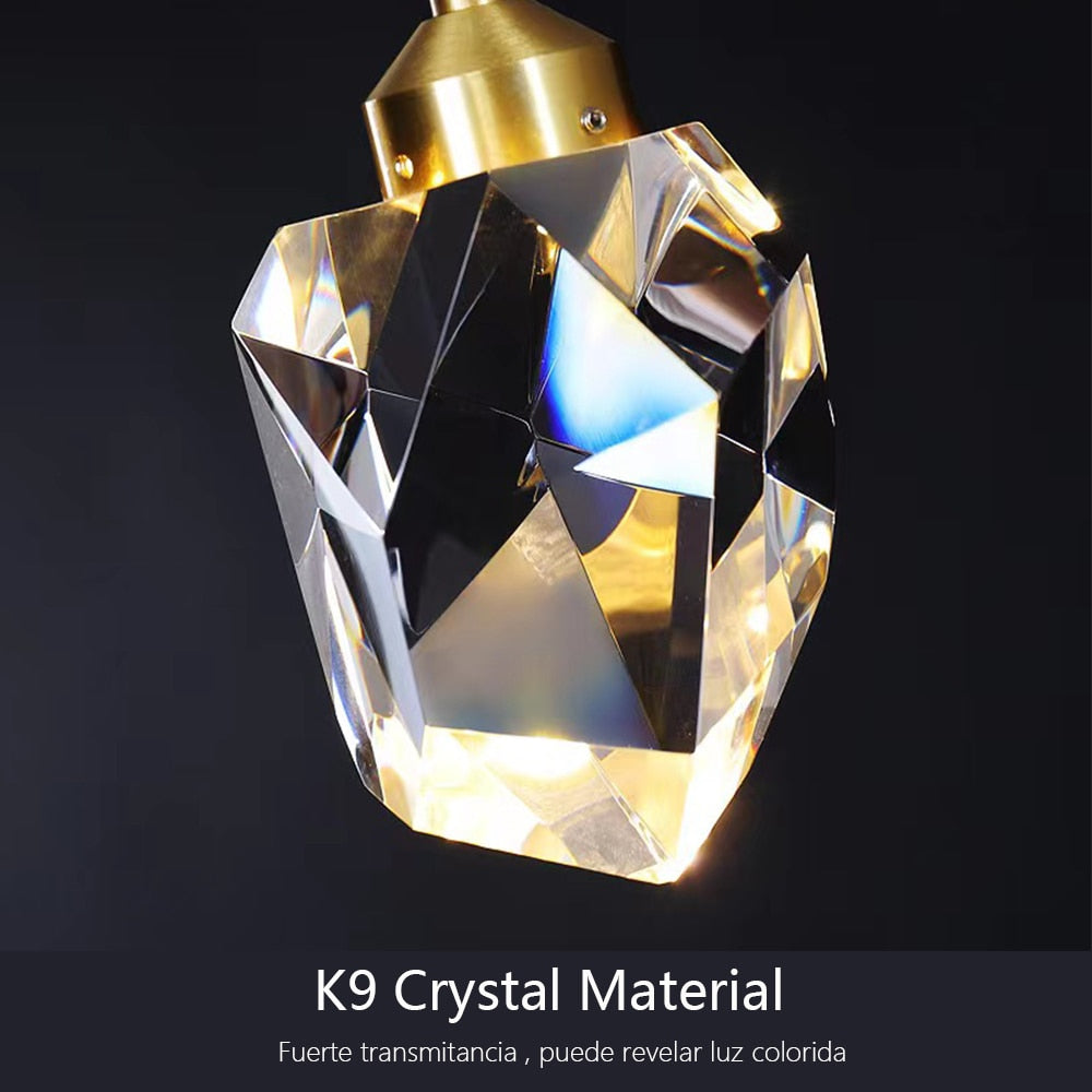 Crystal Luminaire LED Pendant Lamps Modern Elegance Hanging Lights For Luxury Living Room Dining Room Bedroom Bedside Lighting