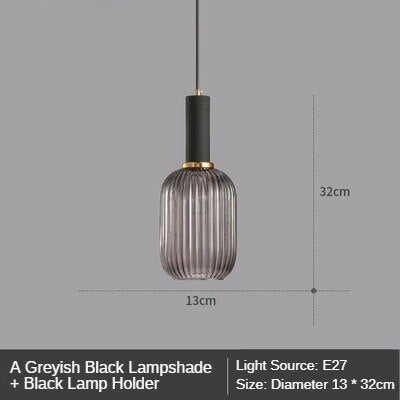 Modern Retro Stained Glass Pendant Lights Colorful Stylish Hanging Light Fittings For Kitchen Living Room Diner Contemporary Interior Lighting