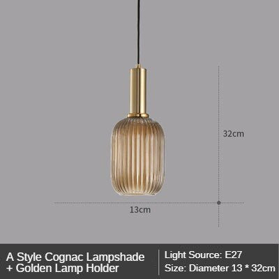 Modern Retro Stained Glass Pendant Lights Colorful Stylish Hanging Light Fittings For Kitchen Living Room Diner Contemporary Interior Lighting