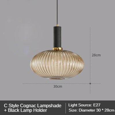 Modern Retro Stained Glass Pendant Lights Colorful Stylish Hanging Light Fittings For Kitchen Living Room Diner Contemporary Interior Lighting