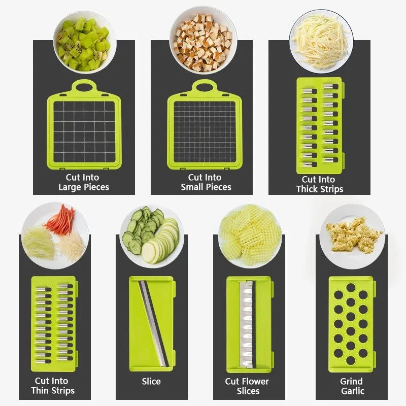 14/16 in 1 Multifunctional Vegetable Chopper: Your Ultimate Kitchen Companion