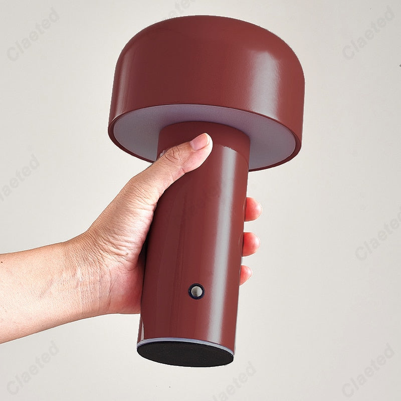 Italian Designer Table Lamp Night Light Modern Sculptures Design Portable Cordless Touch Rechargeable USB Desktop Lamp