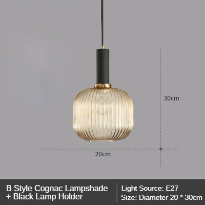 Modern Retro Stained Glass Pendant Lights Colorful Stylish Hanging Light Fittings For Kitchen Living Room Diner Contemporary Interior Lighting