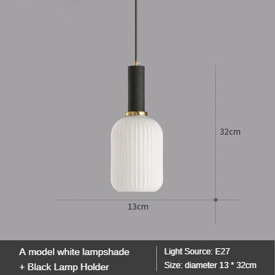 Modern Retro Stained Glass Pendant Lights Colorful Stylish Hanging Light Fittings For Kitchen Living Room Diner Contemporary Interior Lighting