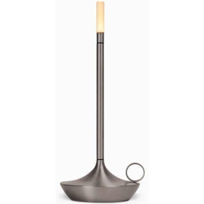 Retro Cordless Candle Stick LED Night Light Rechargeable Portable Desktop Coffee Table Light For Bedside Table