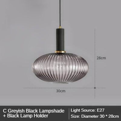 Modern Retro Stained Glass Pendant Lights Colorful Stylish Hanging Light Fittings For Kitchen Living Room Diner Contemporary Interior Lighting