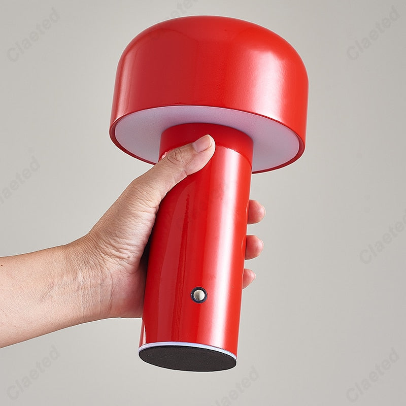 Italian Designer Table Lamp Night Light Modern Sculptures Design Portable Cordless Touch Rechargeable USB Desktop Lamp