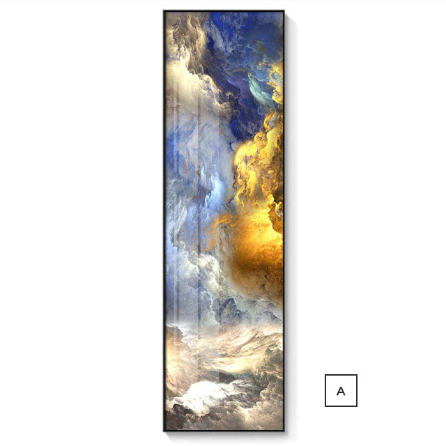Abstract Mysterious Sky Clouds Wall Art Fine Art Canvas Prints Vertical Format Pictures For Hallway Living Room Dining Room Bedroom Home Office Decor