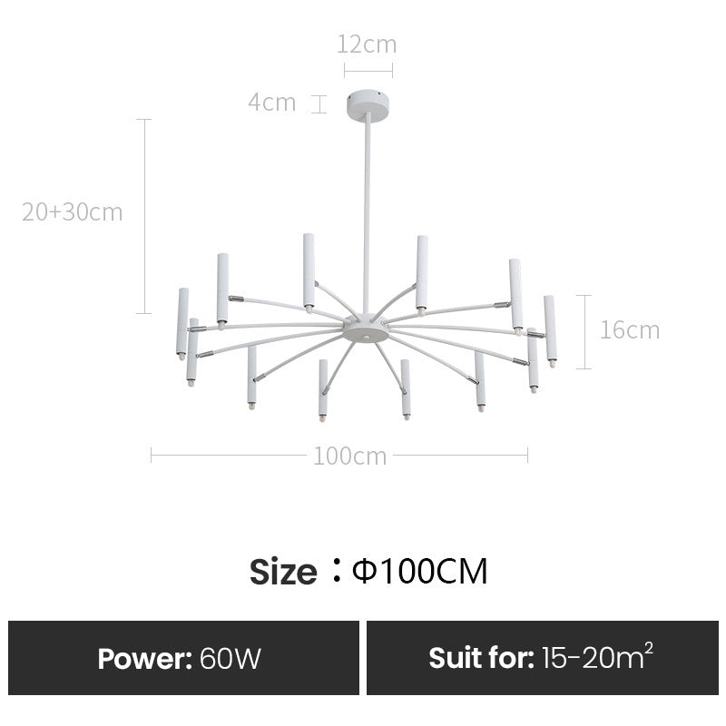 Contemporary Interior Lighting LED Chandelier Modern Ceiling Light Fixture For Luxury Loft Apartment Living Room Architectural Lighting Design