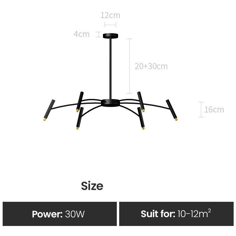 Contemporary Interior Lighting LED Chandelier Modern Ceiling Light Fixture For Luxury Loft Apartment Living Room Architectural Lighting Design