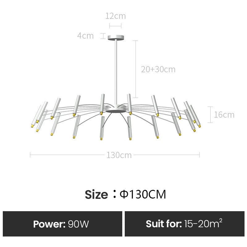 Contemporary Interior Lighting LED Chandelier Modern Ceiling Light Fixture For Luxury Loft Apartment Living Room Architectural Lighting Design