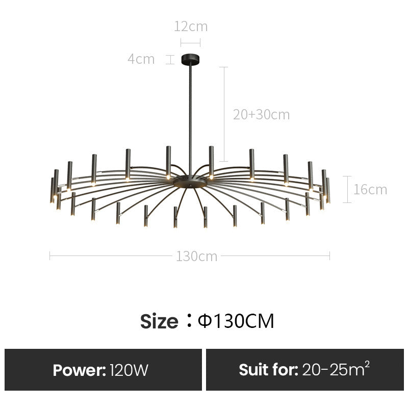 Contemporary Interior Lighting LED Chandelier Modern Ceiling Light Fixture For Luxury Loft Apartment Living Room Architectural Lighting Design