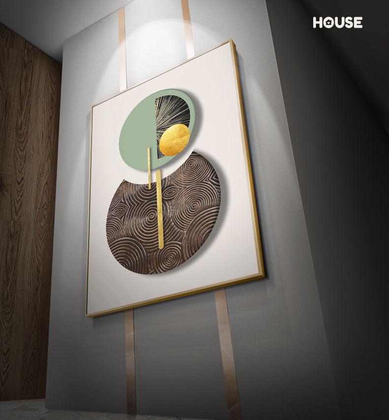 Abstract Geometric Circles Modern Aesthetics Wall Art Fine Art Canvas Prints Contemporary Pictures For Luxury Apartment Living Room Home Office Decor