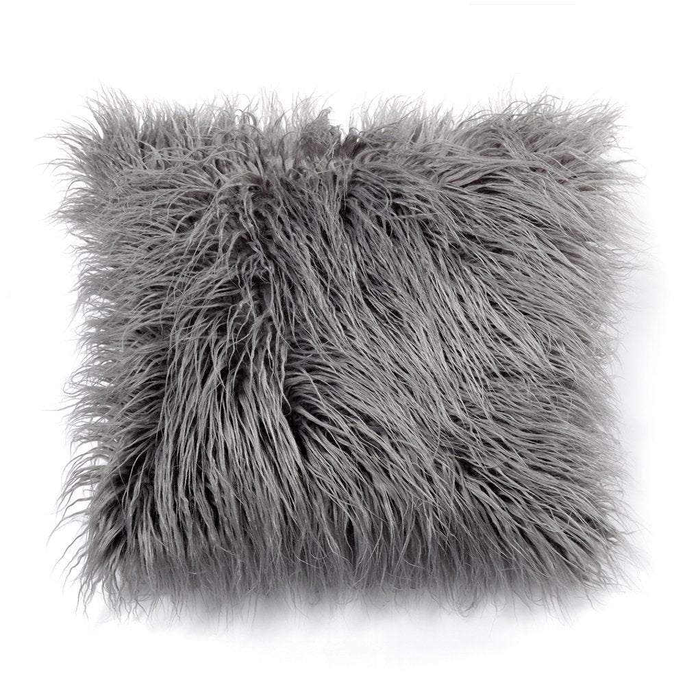 Soft Shaggy Faux Fur Cushion Cover Plush Pillow Cover Cushion Case For Sofa Throw Cushion Autumn Fall Winter Living Room Home Decor