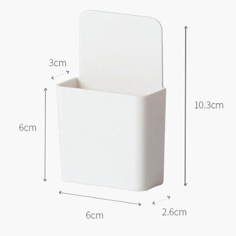 Wall Mounted Pouch For Storing Remote Control Mobile Phone Pocket For Holding Air Conditioning Remote Control Self Adhesive Installation