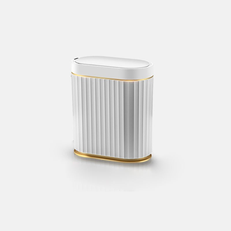 Automatic Opening Trash Bin For Bathroom Auto Sensing Garbage Can For Kitchen Light Luxury Stylish Smart Bin For Washroom Waste 7/9/12/15 Liters