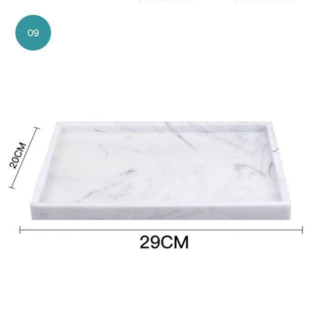 Light Grey White Marble Design Bathroom Accessories Soap Dispenser Toothbrush Holder Soap Dish Gargle Cup Wash Set Storage Tray Essential Washroom Supplies