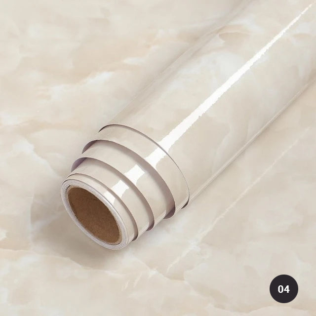 Marble Design Self Adhesive Vinyl Surface Covering For Kitchen Worktop Water & Oil Resistant PVC Film For Furniture Bathroom Surfaces DIY Home Improvement