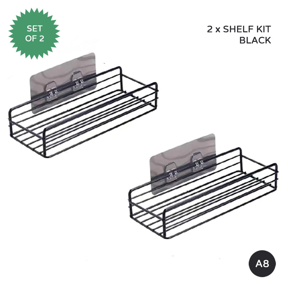 Minimalist Metal Wire Rack Bathroom Shelf For Shampoo Cosmetics Metal Shelving Corner Shelf For Bath Room Washroom Shower Room Kitchen Shelving