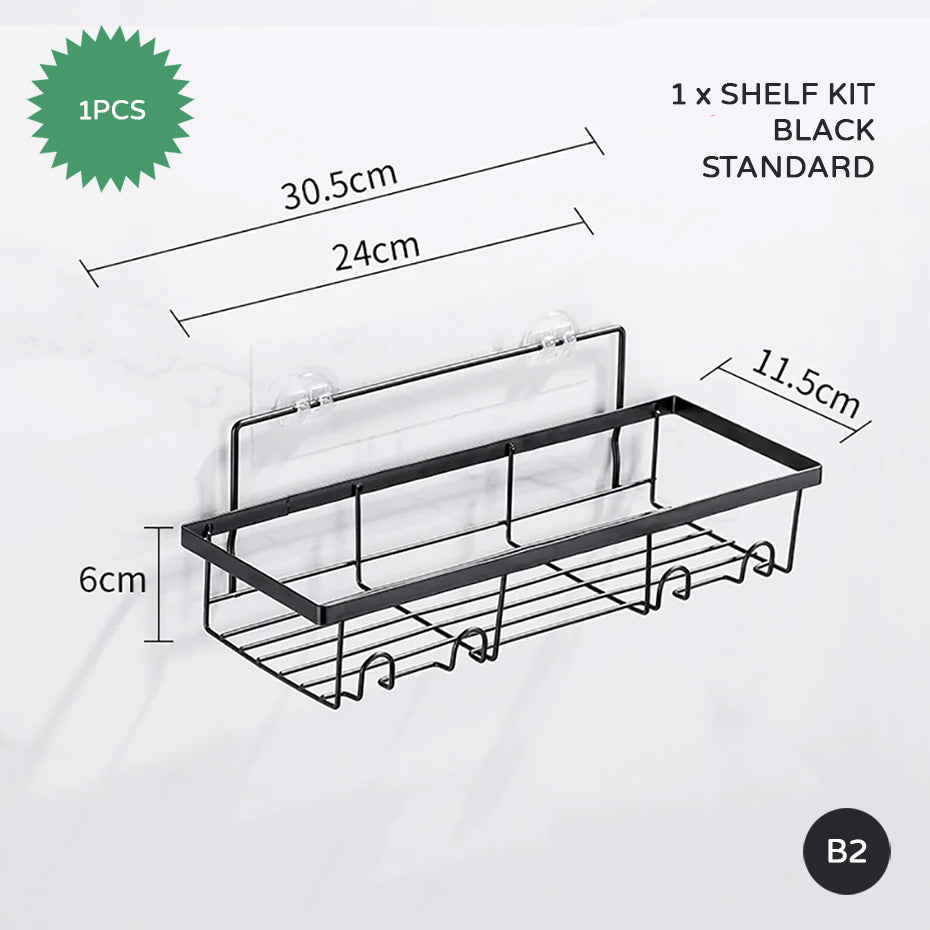 Minimalist Metal Wire Rack Bathroom Shelf For Shampoo Cosmetics Metal Shelving Corner Shelf For Bath Room Washroom Shower Room Kitchen Shelving