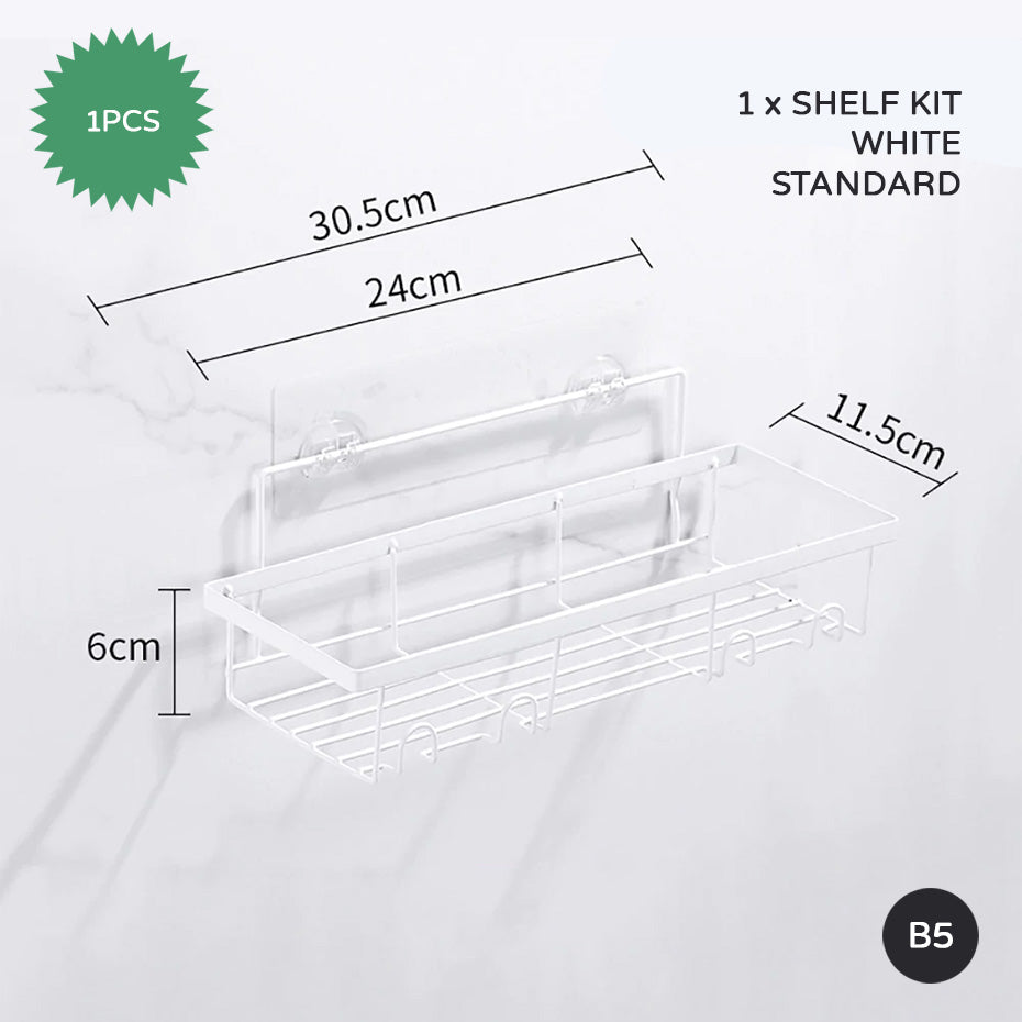 Minimalist Metal Wire Rack Bathroom Shelf For Shampoo Cosmetics Metal Shelving Corner Shelf For Bath Room Washroom Shower Room Kitchen Shelving