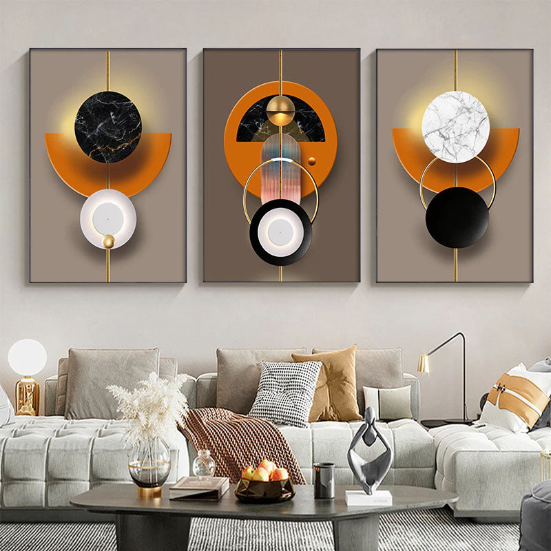 Modern Aesthetics 3d Visual Effect Wall Art Fine Art Canvas Prints Abstract Architectural Pictures For Luxury Loft Living Room Hotel Room Home Office Decor