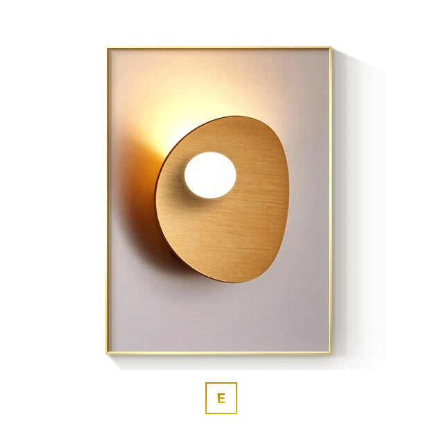 Modern Aesthetics Abstract Architectural Wall Art Fine Art Canvas Prints Brown Orange Beige Pictures For Luxury Loft Living Room Home Office Interior Decor