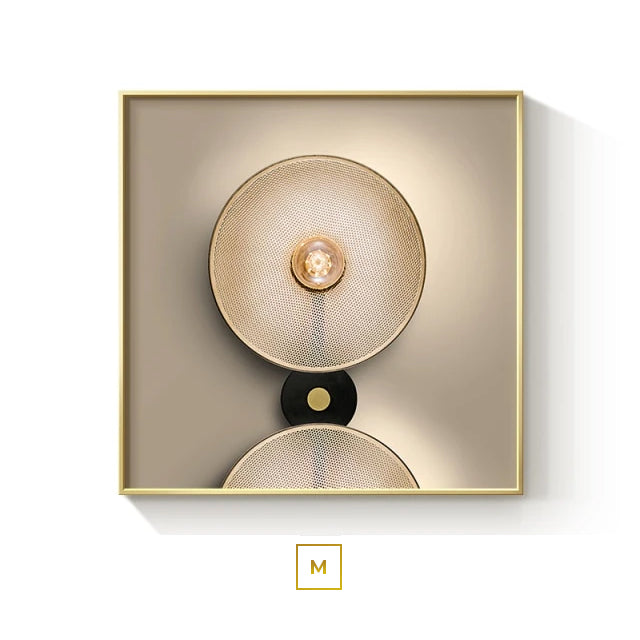 Modern Architectural Abstract Wall Art 3d Lighting Effect Fine Art Canvas Prints Modern Aesthetics Pictures For Luxury Living Room Home Office Interior Art Decor