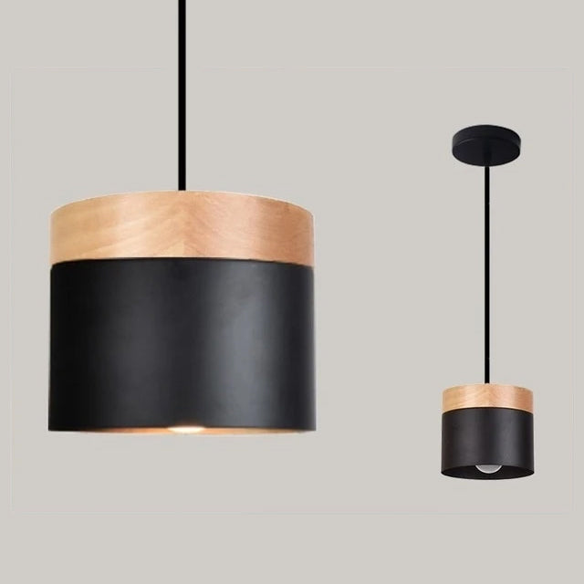 Modern Nordic Style LED Pendant Lighting Fixtures Wood Iron Designer Hanging Lamps For Living Room Dining Room Cafe Lighting