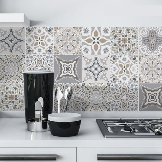 Moroccan Style PVC Vinyl Tile Stickers For Decorating Tiles On Kitchen Wall Moroccan Bathroom Tiles Home Makeover Removable Pearly Gloss Decals